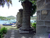 Building support colombs, Nelson's Dockyard, Antigua